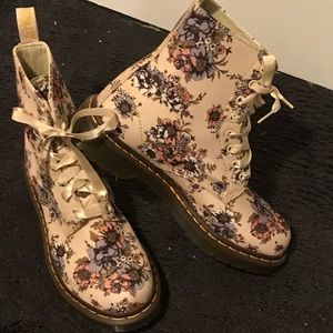 Dr.Marten floral boots (Hold) sale pending